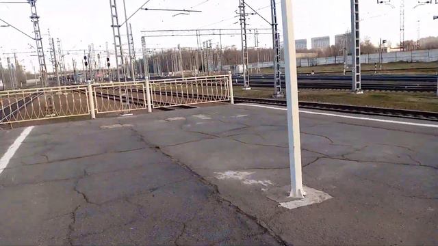 Электропоезд эт2м-133 Сообщением Шапки Санкт-Петербург Отправляется с платформы Обухово смотреть онлайн