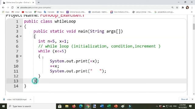 How to create a while loop Java program Part2 смотреть онлайн