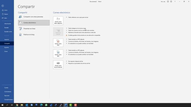 ?Curso de microsoft word 2019 - como mandar documento word por correo electrónico - Tutorial 2021 смотреть онлайн
