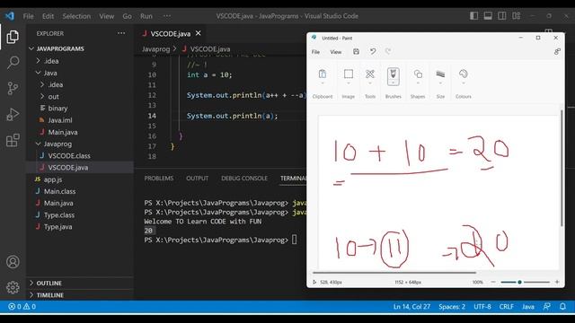 Unary operators in JAVA | Increment and Decrement operators Imp question for interview#part9 смотреть онлайн