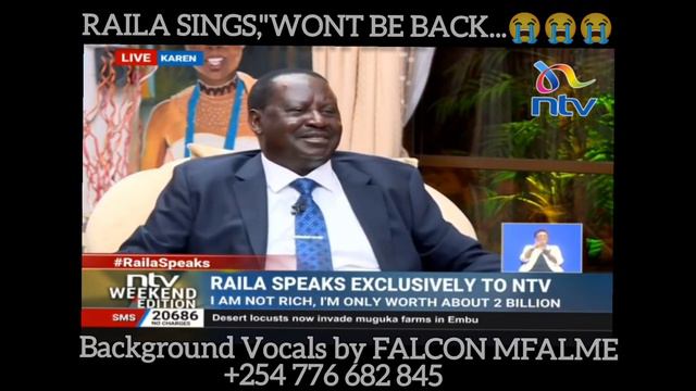 Raila Odinga - WONT BE BACK... (Raila sings Jamaican Farewell on interview with NTV) -Falcon Mfalme смотреть онлайн