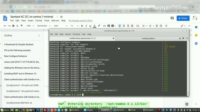 Samba4 Active Directory install on Ceontos 7 - part1 for domain Linux and windows both смотреть онлайн