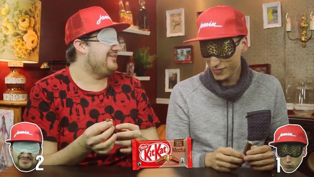 Blindfolded American Candy Bar Challenge! смотреть онлайн