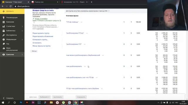 Аудит рекламных кампаний на поиске. Яндекс.Директ 2021