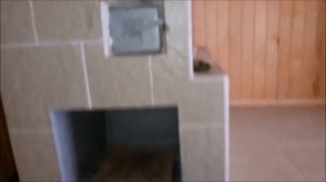 обложили плиткой печку на даче