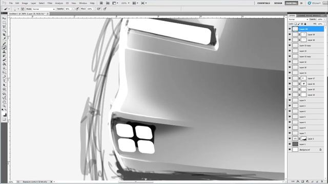 Car Rendering Photoshop #10 - LudeDesign