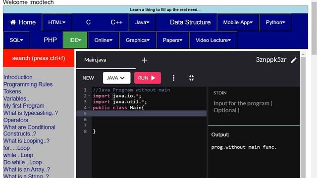 how to make a java program without main function or main() смотреть онлайн