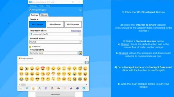Connectify Hotspot как настроить