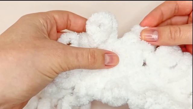 BABYDECKE FINGER HÄKELN mit Schlaufenwolle (Alize Puffy Wolle)❤️ Größe 90*90❤️ Korbmuster смотреть онлайн