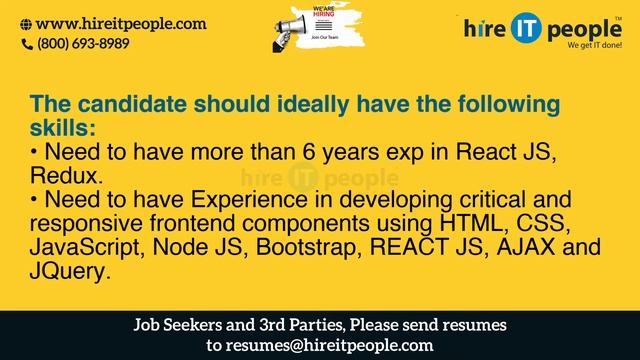 Reactive Programming Jobs | react JS Jobs | Phoenix, AZ | Job ID: 38004 | смотреть онлайн