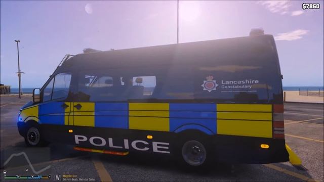 2016 Mercedes Sprinter GTA V Blue Light Run смотреть онлайн