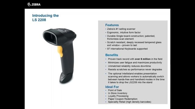 Zebra Technologies LS2208 Barcode Scanner Best Scanner смотреть онлайн