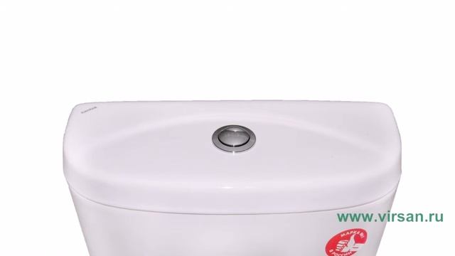 Унитаз - компакт SANTEK "АНИМО" слив под углом (двухрежимный) смотреть онлайн