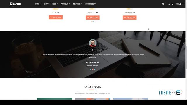 Kidzoo - Kids and Baby Store WordPress eCommerce Theme Harmon смотреть онлайн