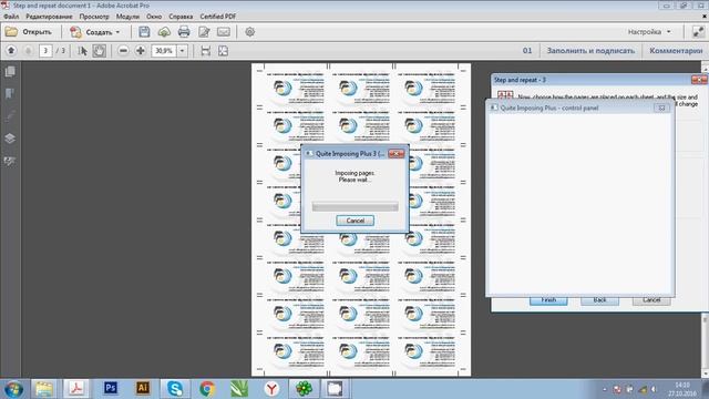 Adobe Acrobat Pro - Quite Imposing Plus. Step And Repeat And N-up Pages.