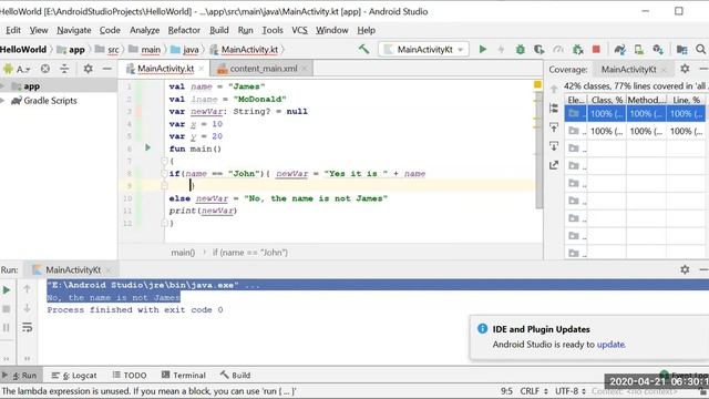 Kotlin, Control Statement, Part - 3 смотреть онлайн