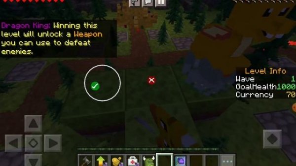 Playing Dragon Defenders in Minecraft | Stage 1-4
