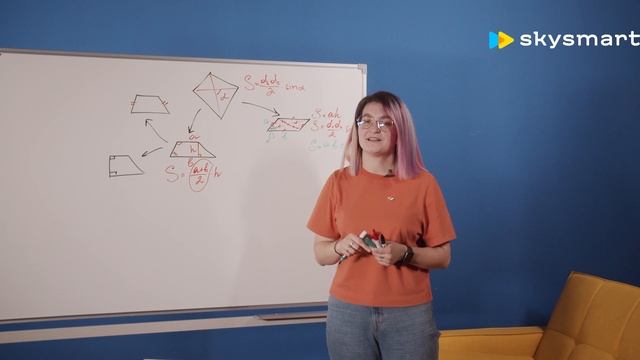 Геометрия: считаем ПЛОЩАДЬ ЧЕТЫРЕХУГОЛЬНИКА | Математика 8-11 класс смотреть онлайн