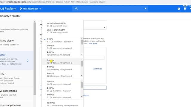 Google Cloud Tutorial -9 -Creating Kubernetes Cluster in Google Kubernetes Engine(GKE) смотреть онлайн