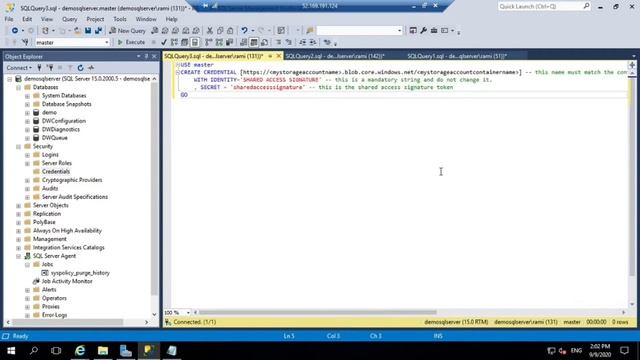 Microsoft SQL Server : How to Backup and Restore Database in/from Azure Storage Account | SQL VM смотреть онлайн