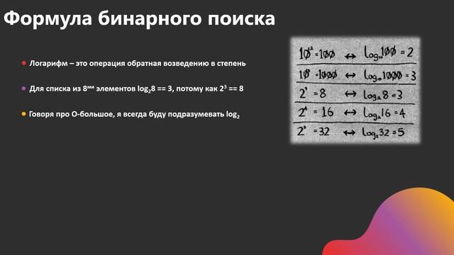 Алгоритмы на Python. Бинарный поиск смотреть онлайн