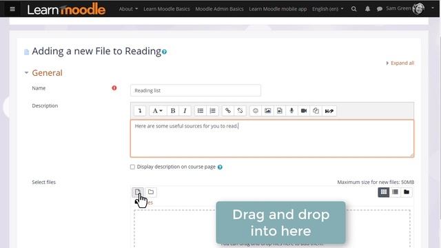 Uploading files into Moodle смотреть онлайн