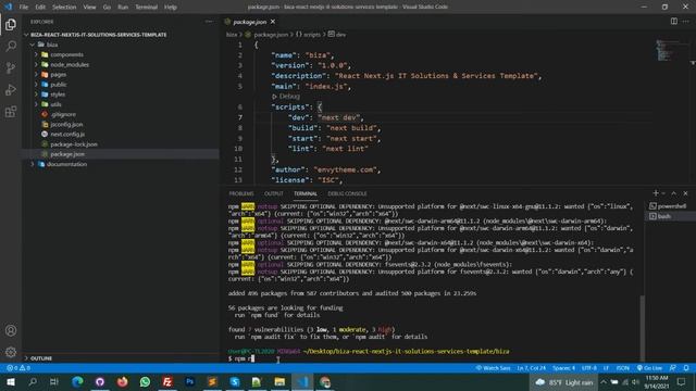 Installation Tutorial - Biza React Next.js IT Solutions & Services Template смотреть онлайн