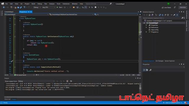 C#: Private constructor | DotNet Tamizha |Tamil смотреть онлайн