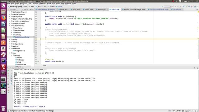 Static members in Java - video 4.3 - Oracle Certified Associate Java Programmer Study смотреть онлайн