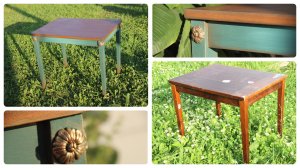 Переделка советского столика /Перекраска мебели /DIY / Техника Градиент