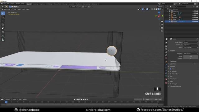 Blender Social Media liquid Scroll Effect Animation in Blender 2.83 Tutorial (Using Dynamic Paint ) смотреть онлайн