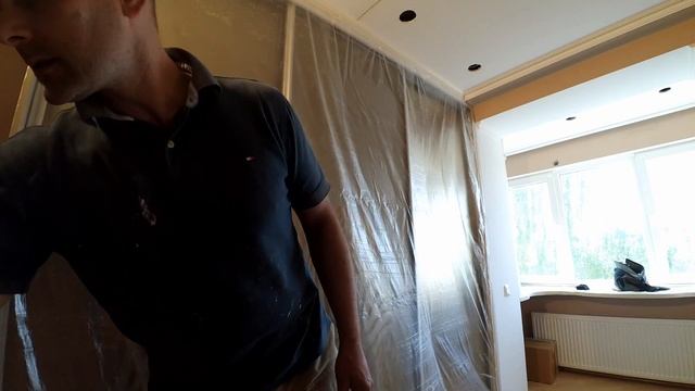 Ремонт тріщин в гіпсокартоні.Semin Fibrelastic + Semin Sem-Ligt