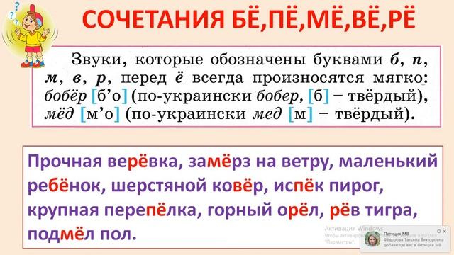 Русский язык 2 класс НУШ Буква ё