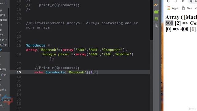 14 || Multidimensional Array PHP || Types of Arrays || PHP 8 || Intro to PHP for beginners || CODE смотреть онлайн