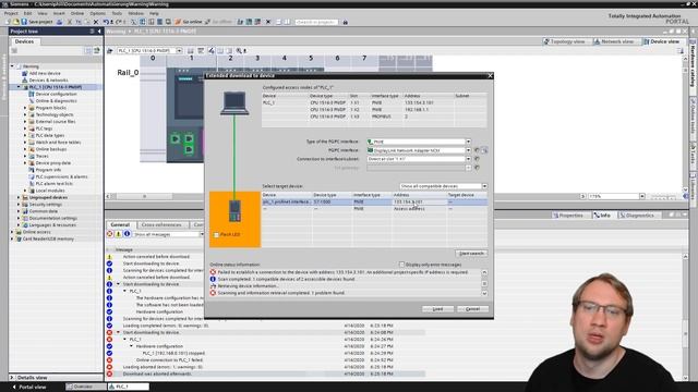 TIA Portal: "Do you want to add the IP address?" Popup смотреть онлайн
