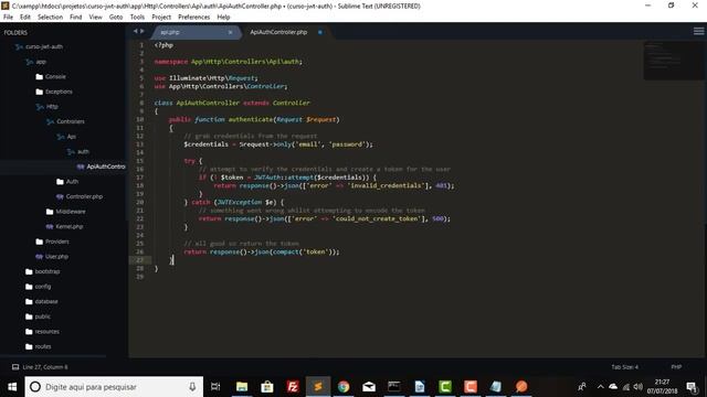 Tutorial jwt-auth смотреть онлайн
