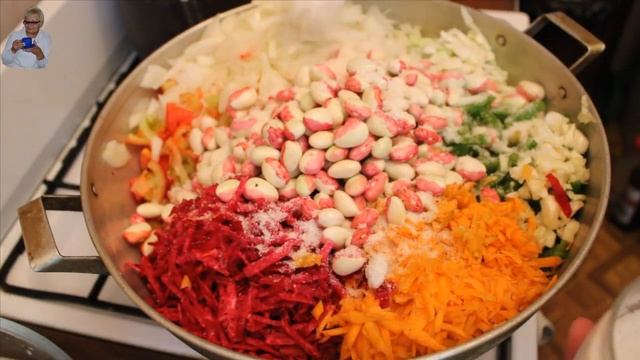 Борщ с фасолью. Заготовка на зиму. смотреть онлайн