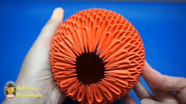 3D Origami Pomegranate Fruit Tutorial | DIY Paper Pomegranate Fruit Tutorial смотреть онлайн