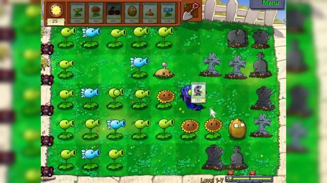 Plants Vs. Zombies - HARD MODE (День)