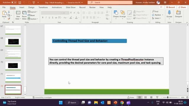 Controlling of thread pool size and behaviors//multithreading //Easy Learning Channel смотреть онлайн