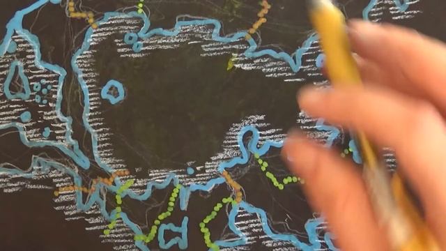 ASMR Elden Ring | Drawing Map of The Lands Between 1 Hour смотреть онлайн