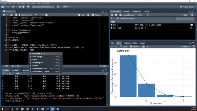 Animated Scree Plot in R смотреть онлайн