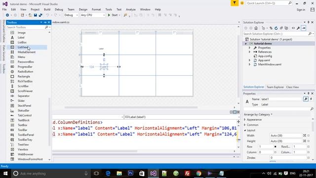 wpf in C# Grid Row & Column Definition смотреть онлайн