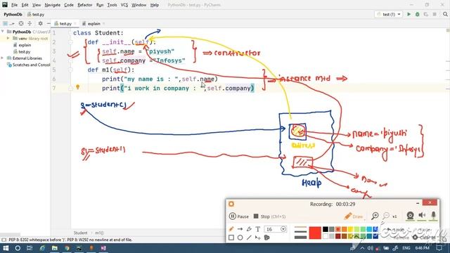 Python Master Class | OOP Part-1 | Classes | Objects | Constructor | OOP concept in Python смотреть онлайн