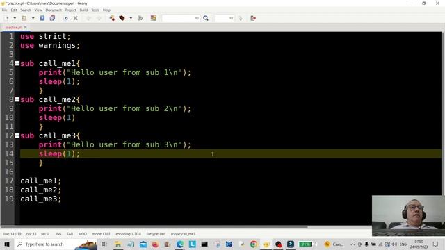 Perl Programming Beginners - Subroutine Flow Control 2023 смотреть онлайн