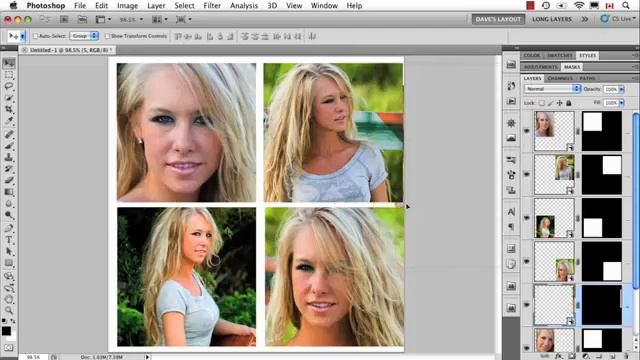 Make A Collage In Photoshop - Adobe Photoshop Tutorials смотреть онлайн