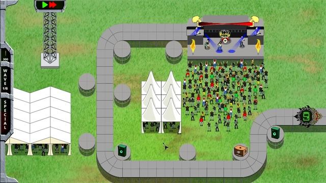 Rock 'N' Roll Defense | PC HD Gameplay смотреть онлайн