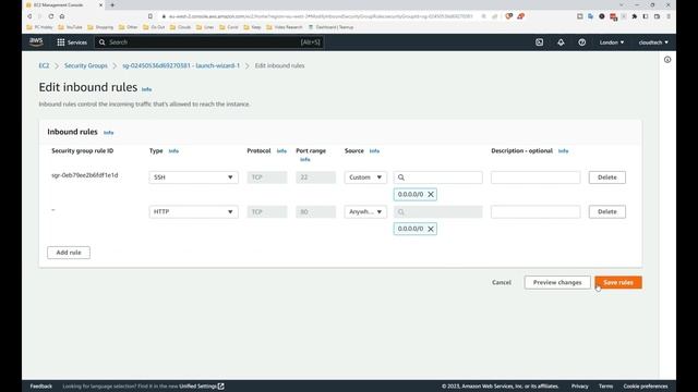 AWS EC2 Instance Hands On - Security Groups (Firewalls) and Elastic IPs (Static IPs) in 2023 смотреть онлайн