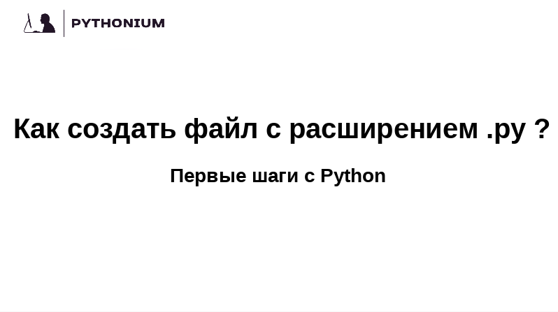 Как создать файл с расширением .py? Пошаговая инструкция. Первые шаги с Python. смотреть онлайн