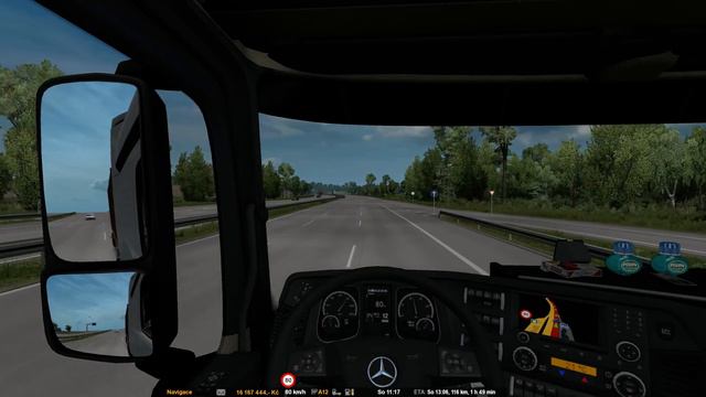 ETS2 Mercedes Actros MP4 1845 Magdeburg - Bremen